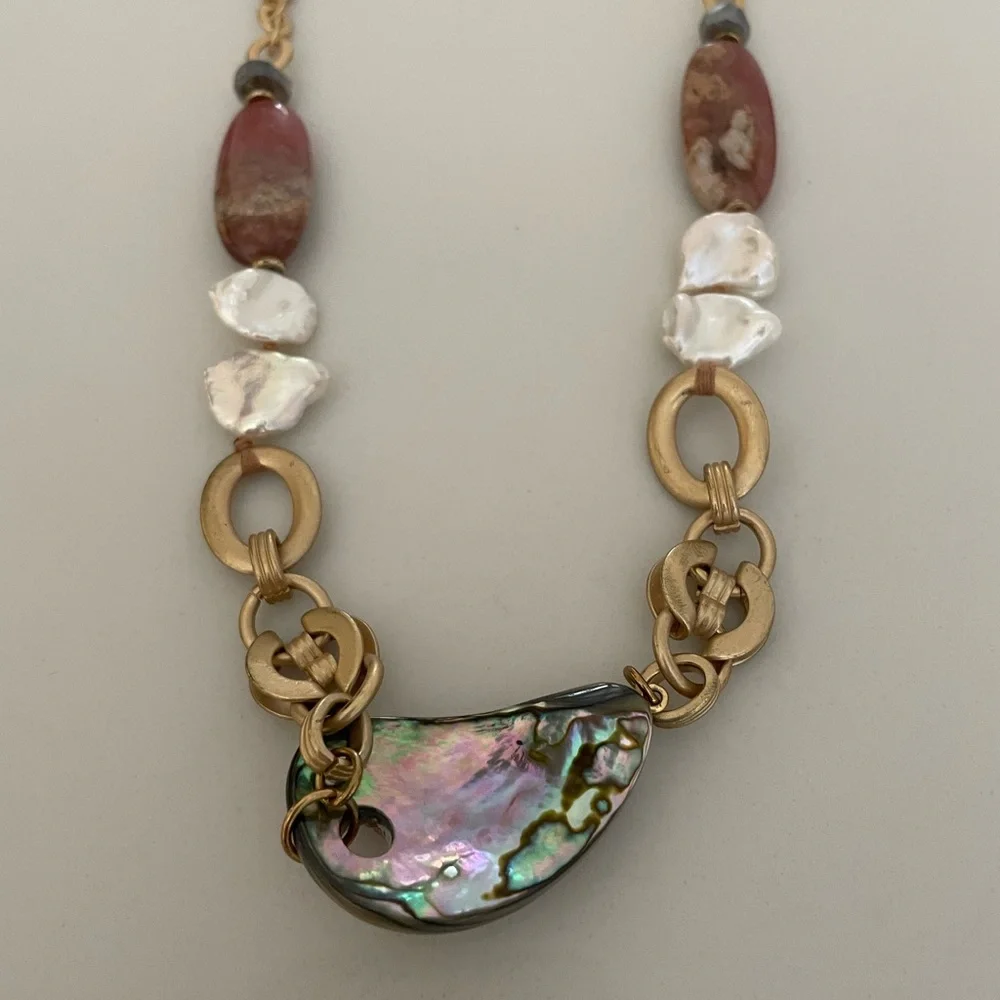 Chan Luu Abalone and Pearl Necklace - Picture 2 of 9